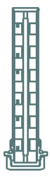 1 magnetietstaaf voor hydraulische filter meibes